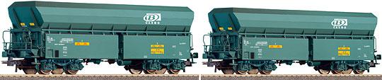 Set of 2 high capacity Hopper cars in B-Cargo livery<br /><a href='images/pictures/Roco/45936.jpg' target='_blank'>Full size image</a>